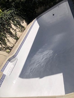 Treat yourself ... with brand new fiberglass lining for your pool.    If your pool is looking tired and in need of some serious TLC, you might want to consider having it relined.    We  will come to your rescue with our fiberglass lining specialist team.   We have tons of experience in this field, we  offer only the best quality workmanship.    If you have a gunite pool, don't worry ... we can also assist with marble plaster.   Get in touch with us for a free no-obligation quote.  Email: kriomzoar@outlook.com WhatsApp:0685471821  #fiberglasslining #poolrepairs #poolmaintenance #poolcleaning